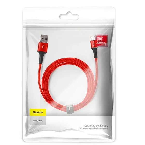 Halo Mikro USB 3A Hızlı Şarj Kısa Kablo - 0.25m Power Bank Şarj Kablosu