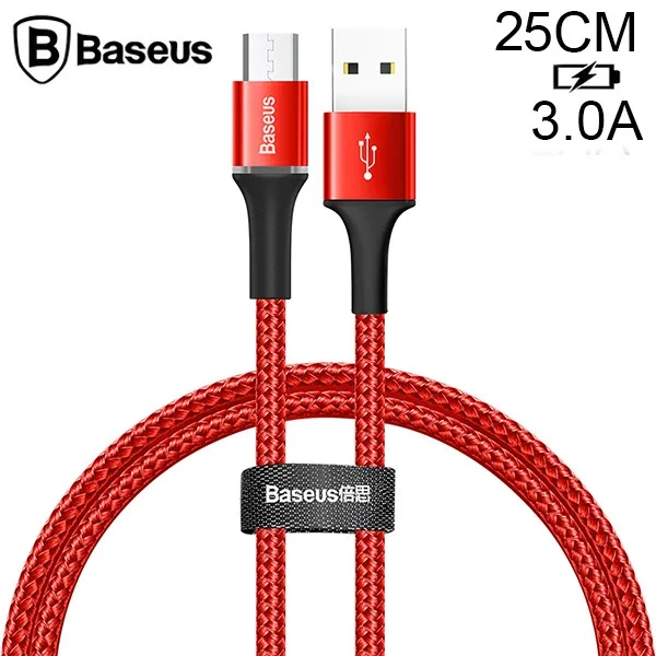 Halo Mikro USB 3A Hızlı Şarj Kısa Kablo - 0.25m Power Bank Şarj Kablosu