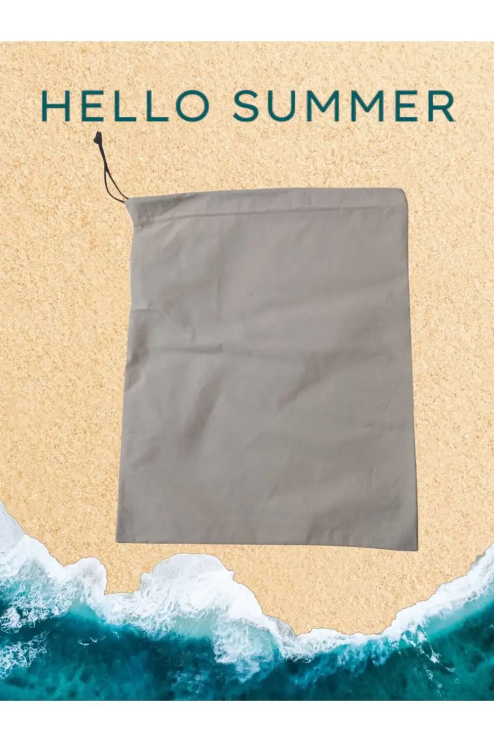 ham bez 46 tel pamuğa pamuk kirli çamaşır torbası ipli. 5 yıldızl