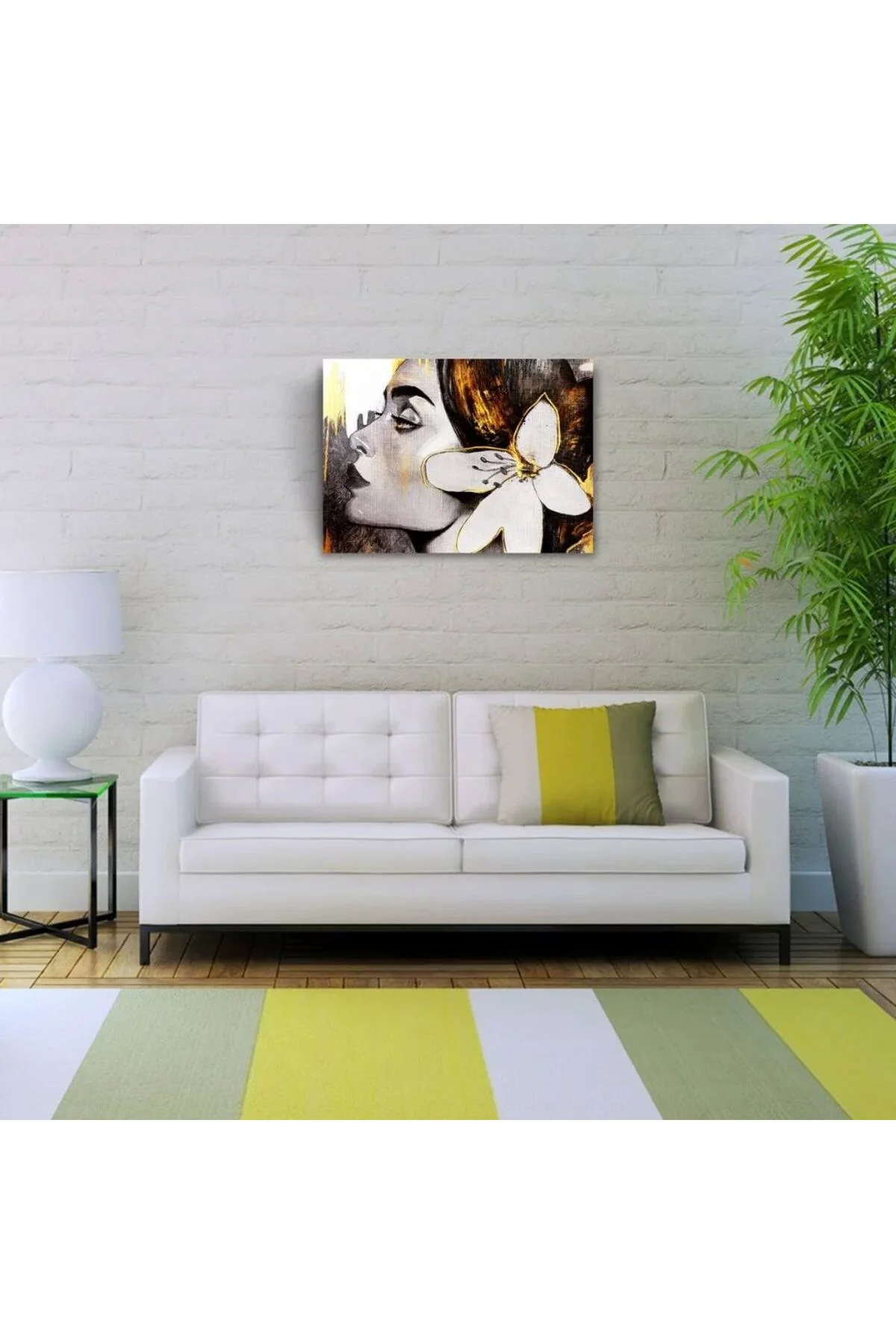 Hamaktaki Fil Kanvas Tablo 50 x 70