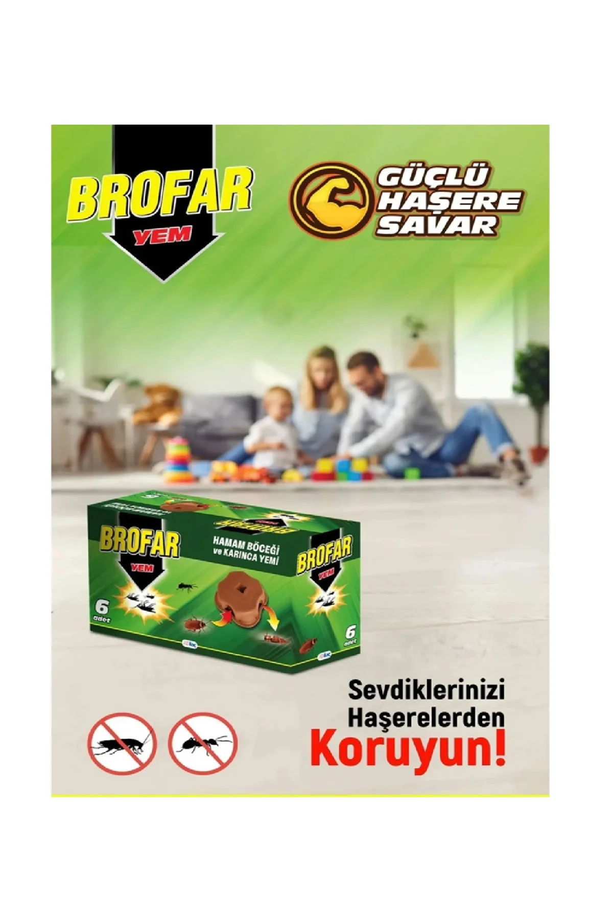 Hamam Böceği Yemi Ve Karınca Yemi 6 lı (Böcek Yeİ) X 2 Adet