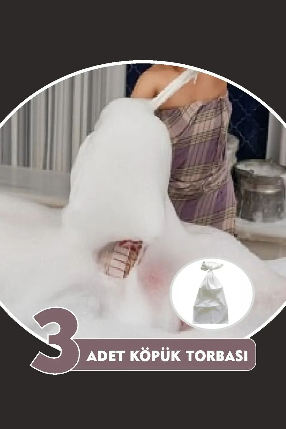 Hamam Köpük Torbası 3 Adet