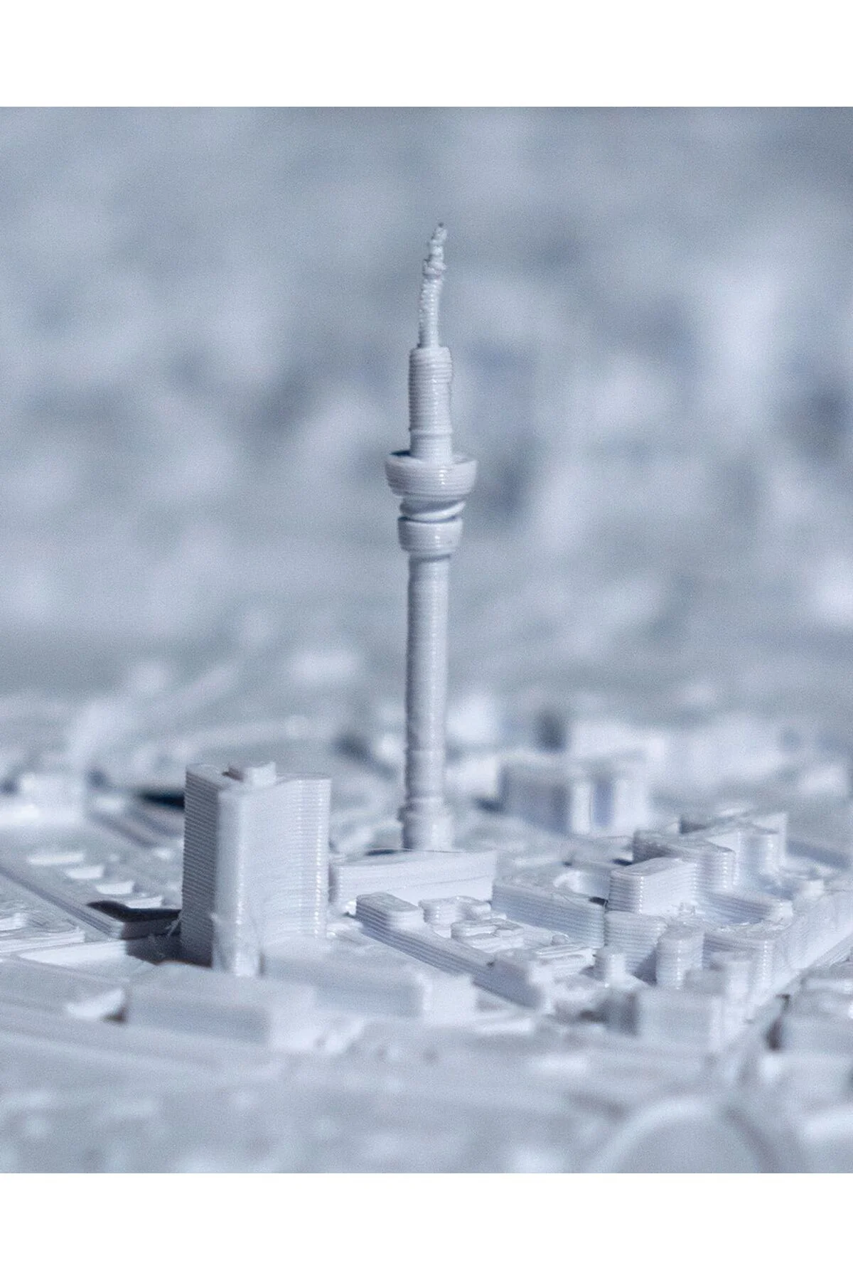 Hamburg Üç Boyutlu Şehir Silüeti Dekoratif Minimalist Duvar Tablosu Hamburg Tablo 15CM