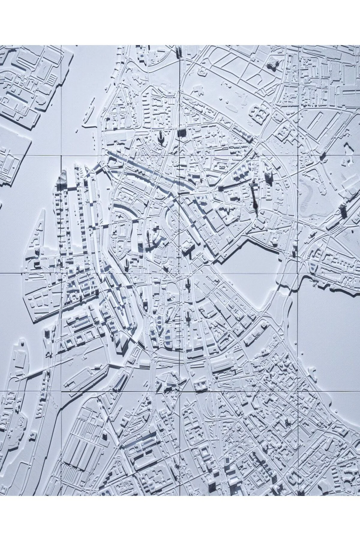 Hamburg Üç Boyutlu Şehir Silüeti Dekoratif Minimalist Duvar Tablosu Hamburg Tablo 15CM