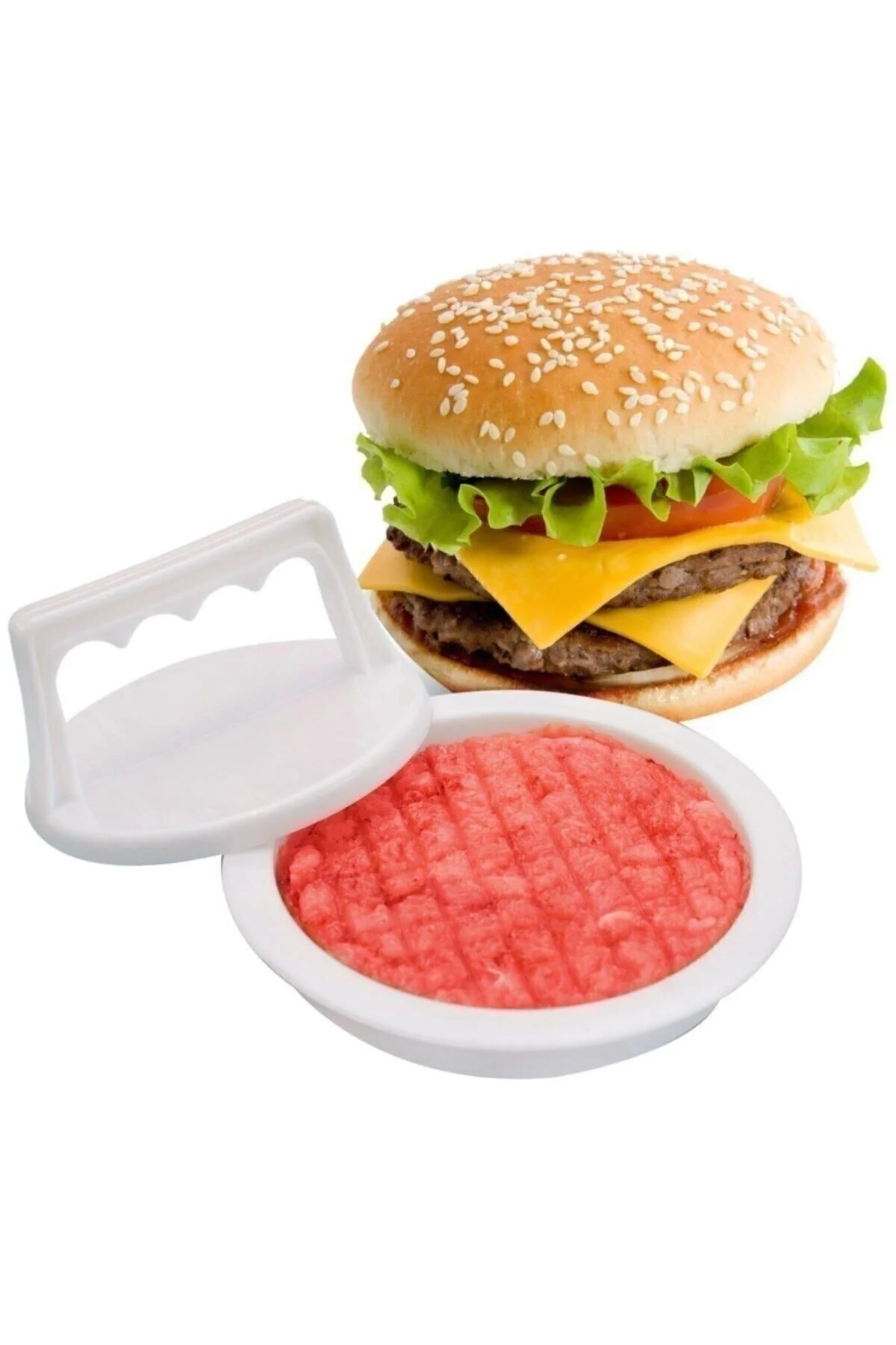 Hamburger Kalıbı Köfte Presi Şekillendirici Pratik Hamburger Yapm