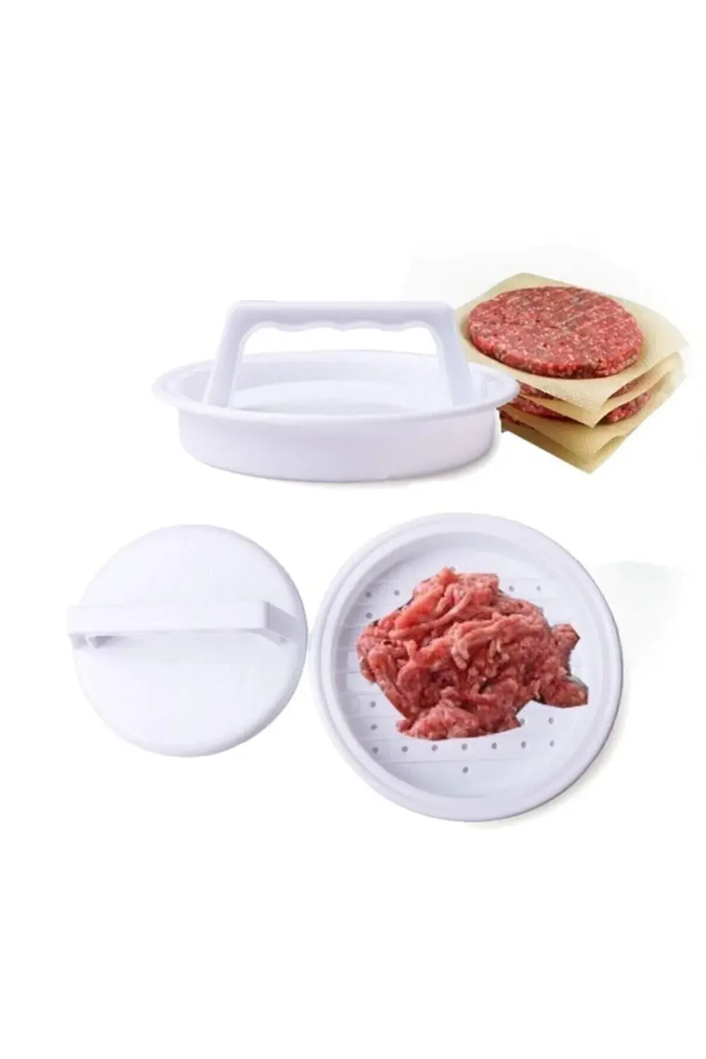 Hamburger Kalıbı Köfte Presi Şekillendirici Pratik Hamburger Yapm