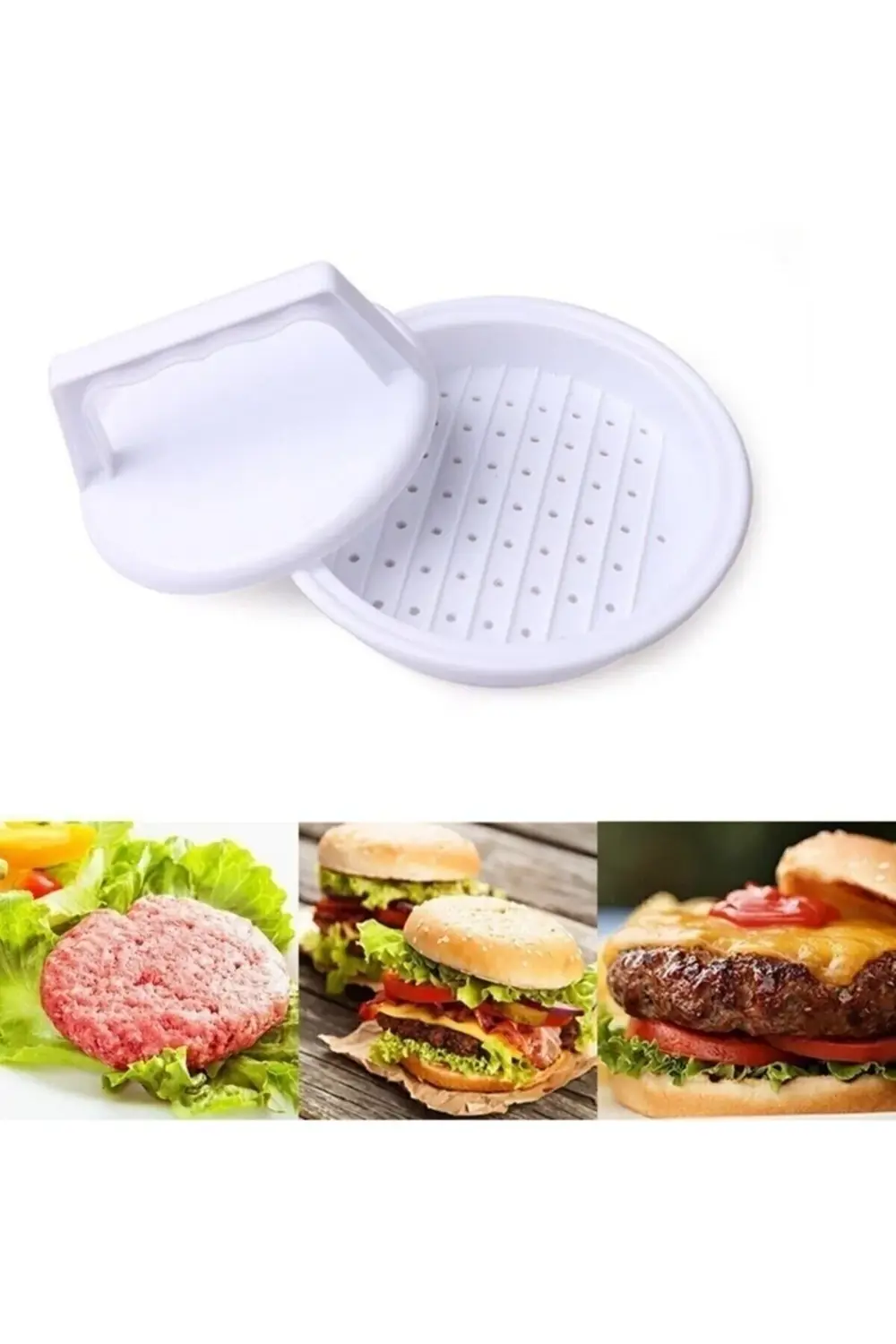 Hamburger Kalıbı Köfte Presi Şekillendirici Pratik Hamburger Yapm