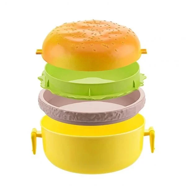 Hamburger Tasarımlı Beslenme Kabı Hamburger Tasarımlı Beslenme Kabı