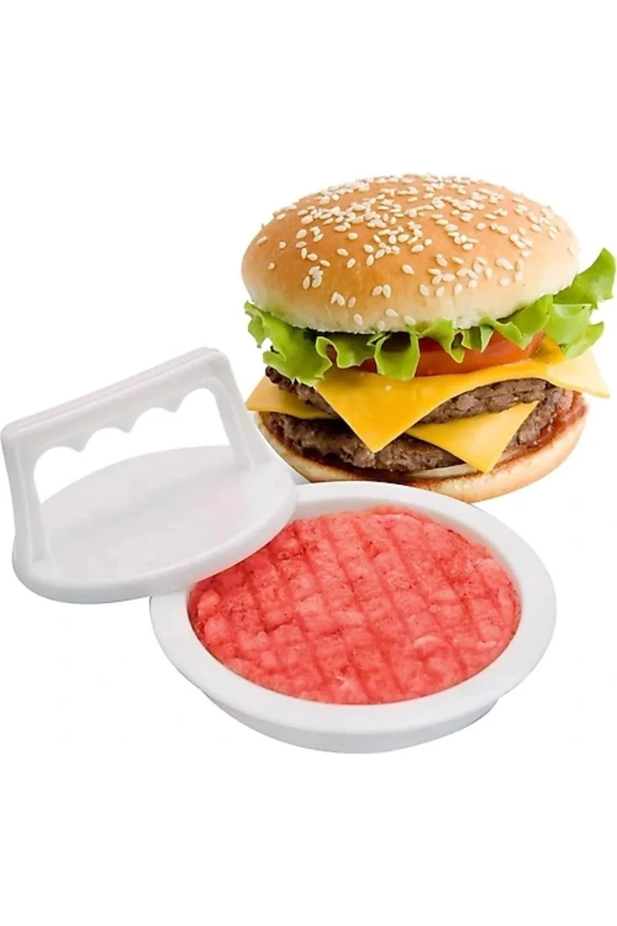 Hamburger Yapma Aparatı- Hamburger Pres Ve Köfte Kalıbı Hamburger Yapma Aparatı- Hamburger Pres Ve Köfte Kalıbı
