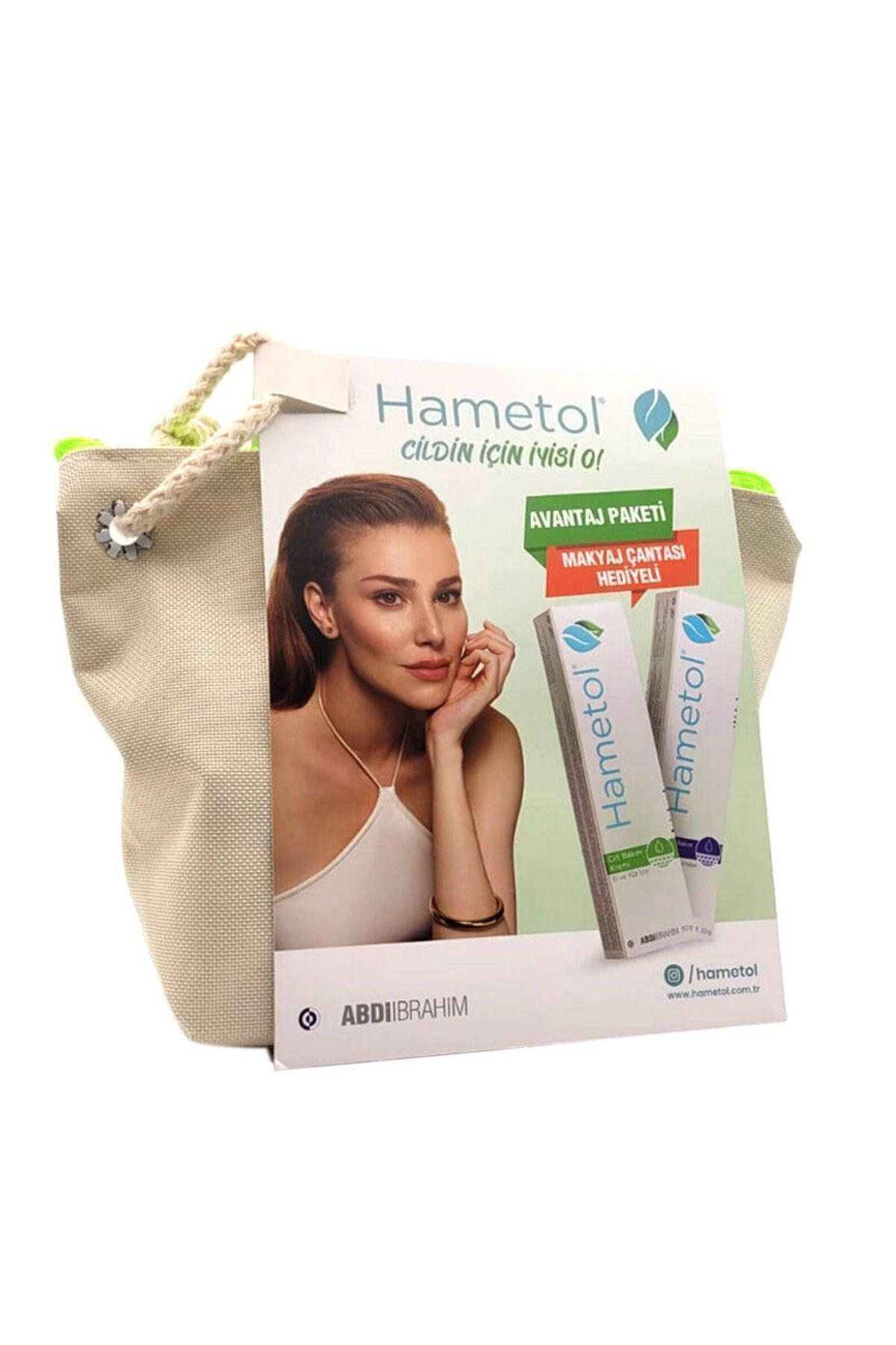 Hametol  Cilt Bakım Onarıcı Krem 30 Gr Kofre + Makyaj Çantası Hedi