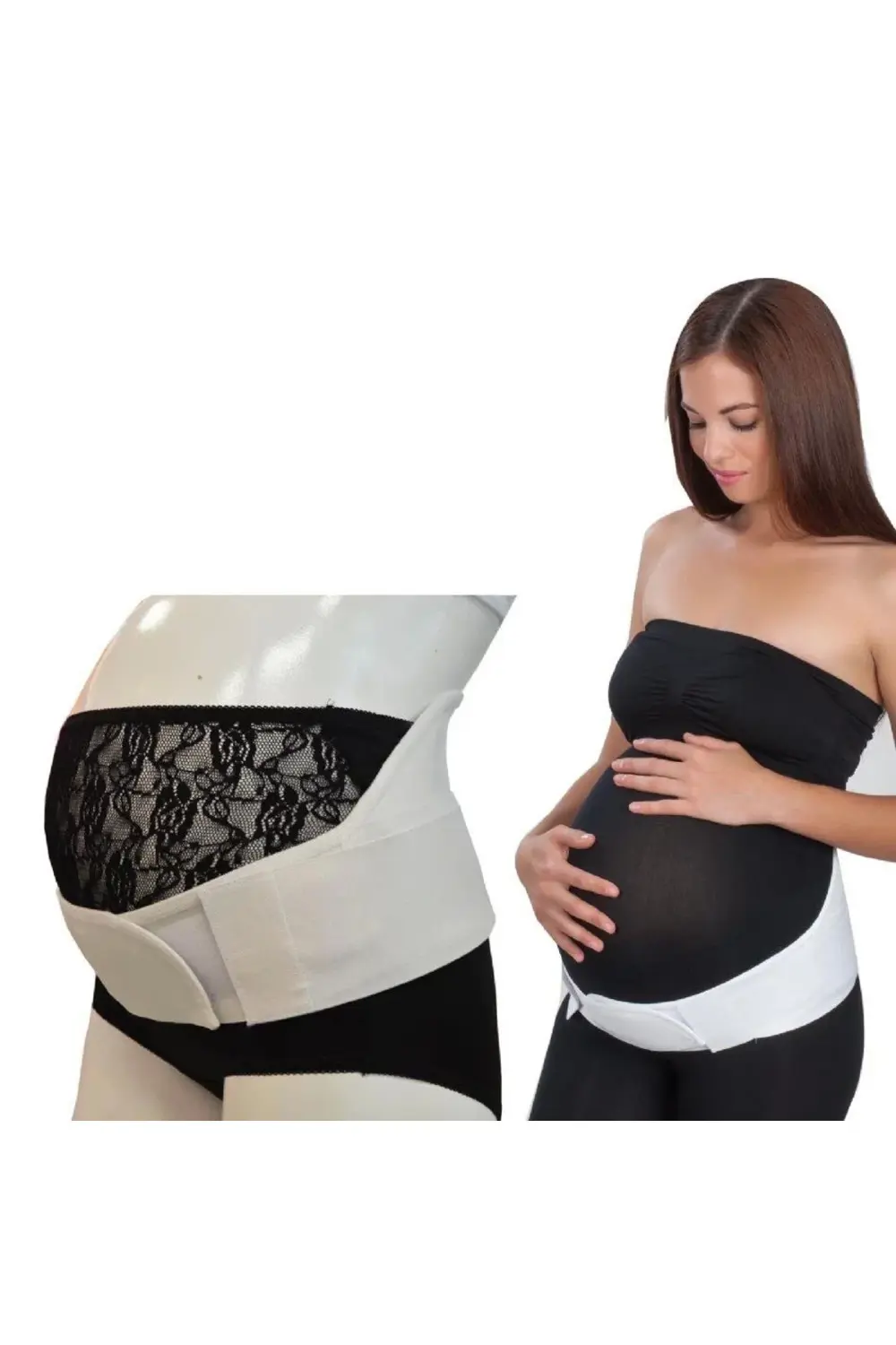 Hamile ve Bel Destek Bandı Beyaz Genel Kullanım Ürünü