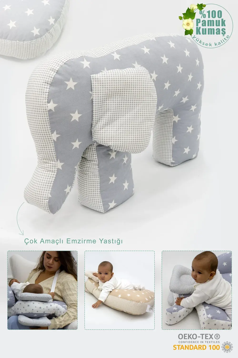 Mordesign Hamile Yastığı, Bebek Destek Koltuğu; Bebek Emzirme Minderi; Deko