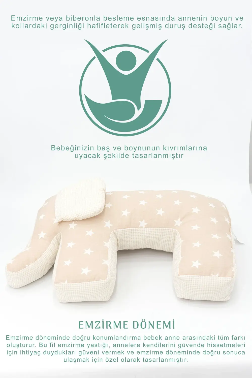 Mordesign Hamile Yastığı, Bebek Destek Koltuğu; Bebek Emzirme Minderi; Deko