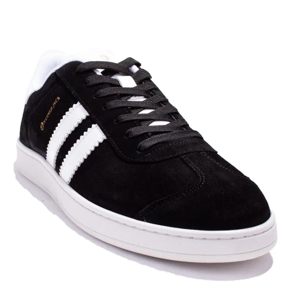 Hammer Jack 10224155 Siyah Beyaz Süet Günlük Erkek Deri Ayakkabı