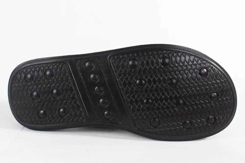 Hammer Jack 578241 Nepido Siyah Ortopedik Deri Erkek Sandalet