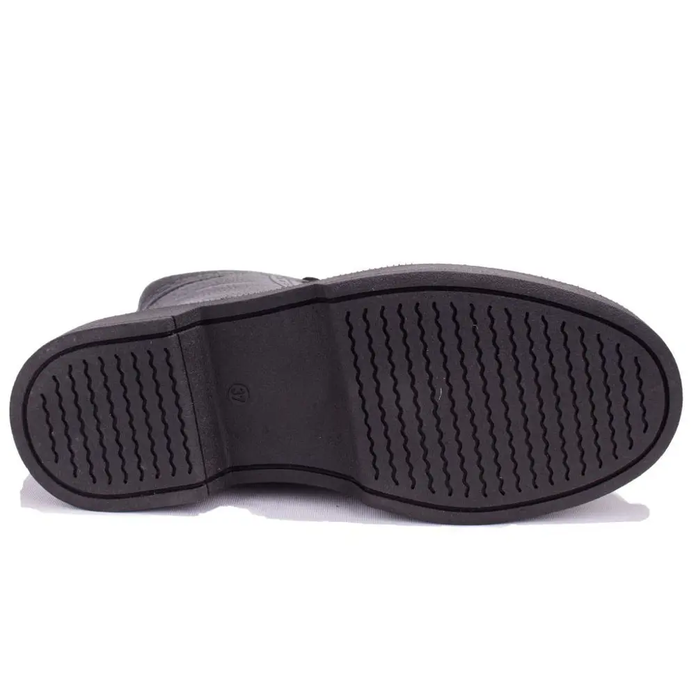 Hammer Jack 8309951 Clee Siyah Ortopedik Günlük Düz Topuk Deri Ka