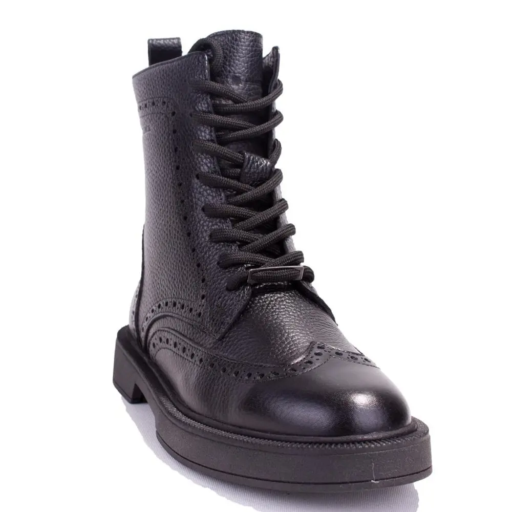 Hammer Jack 8309951 Clee Siyah Ortopedik Günlük Düz Topuk Deri Ka