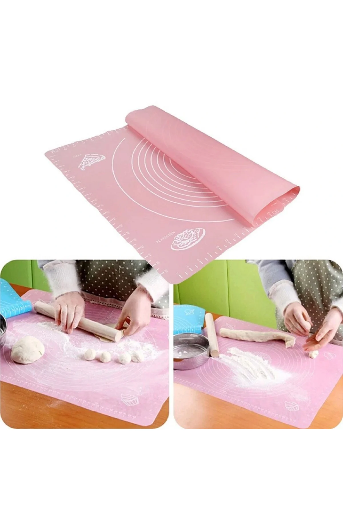 Hamur Açma Örtüsü Hamur Matı Ölçekli 45X 35 Cm Hamur Açma Örtüsü Hamur Matı Ölçekli 45X 35 Cm - Görsel 2
