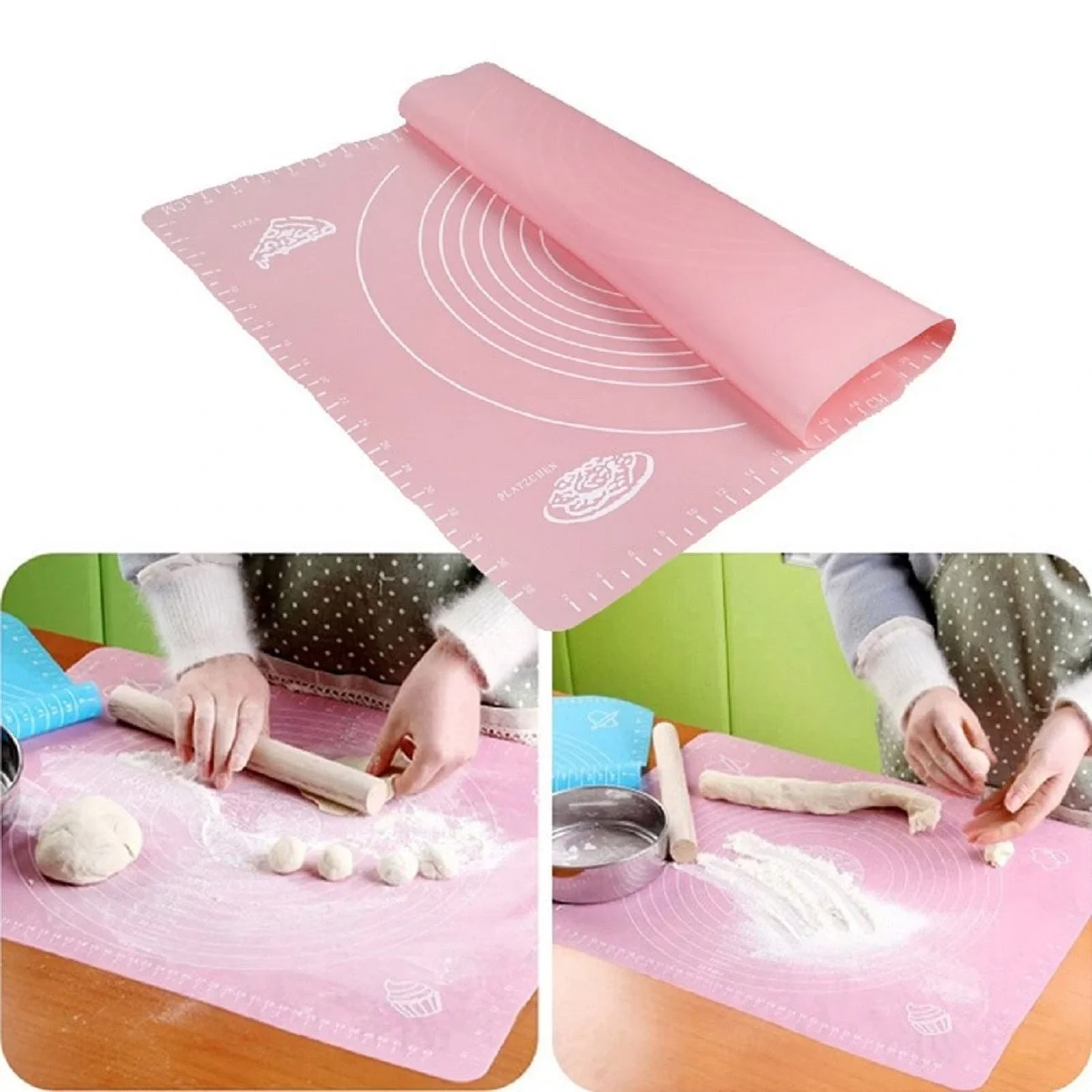 Hamur Açma Örtüsü Hamur Matı Ölçekli - Büyük Boy 40x50 Cm Hamur Açma Örtüsü Hamur Matı Ölçekli - Büyük Boy 40x50 Cm