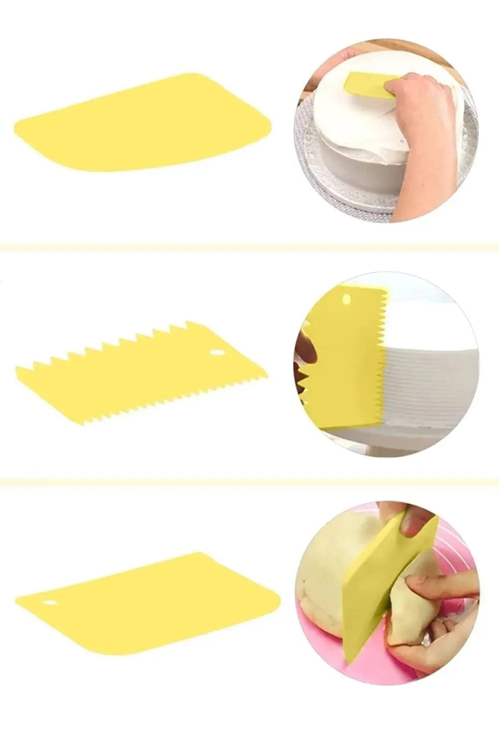 Hamur Kesme Sıyırma Ve Şekillendirme Aparatı 3lü Set