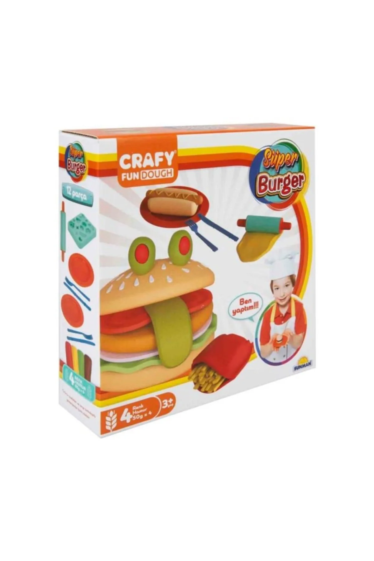 HAMUR SETİ KÇK SÜPER BURGER FAST FOOD 4X50