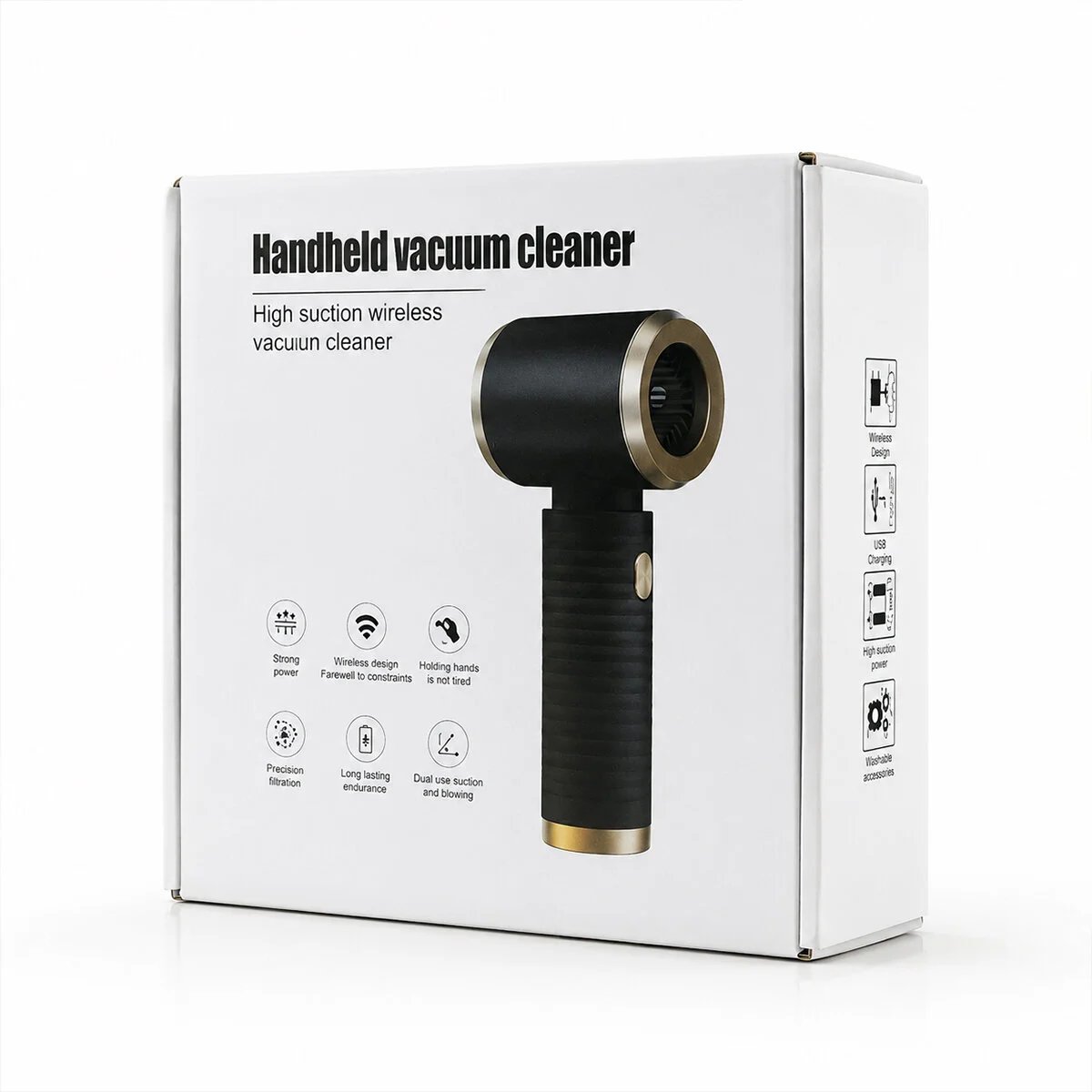 Handheld Vacuum Cleaner 2İN1=ÇEKME - Üfleme Oto - Araç - Ev El Tipi Süpürge Şarjlı Mini - Taşınabilir KH-128