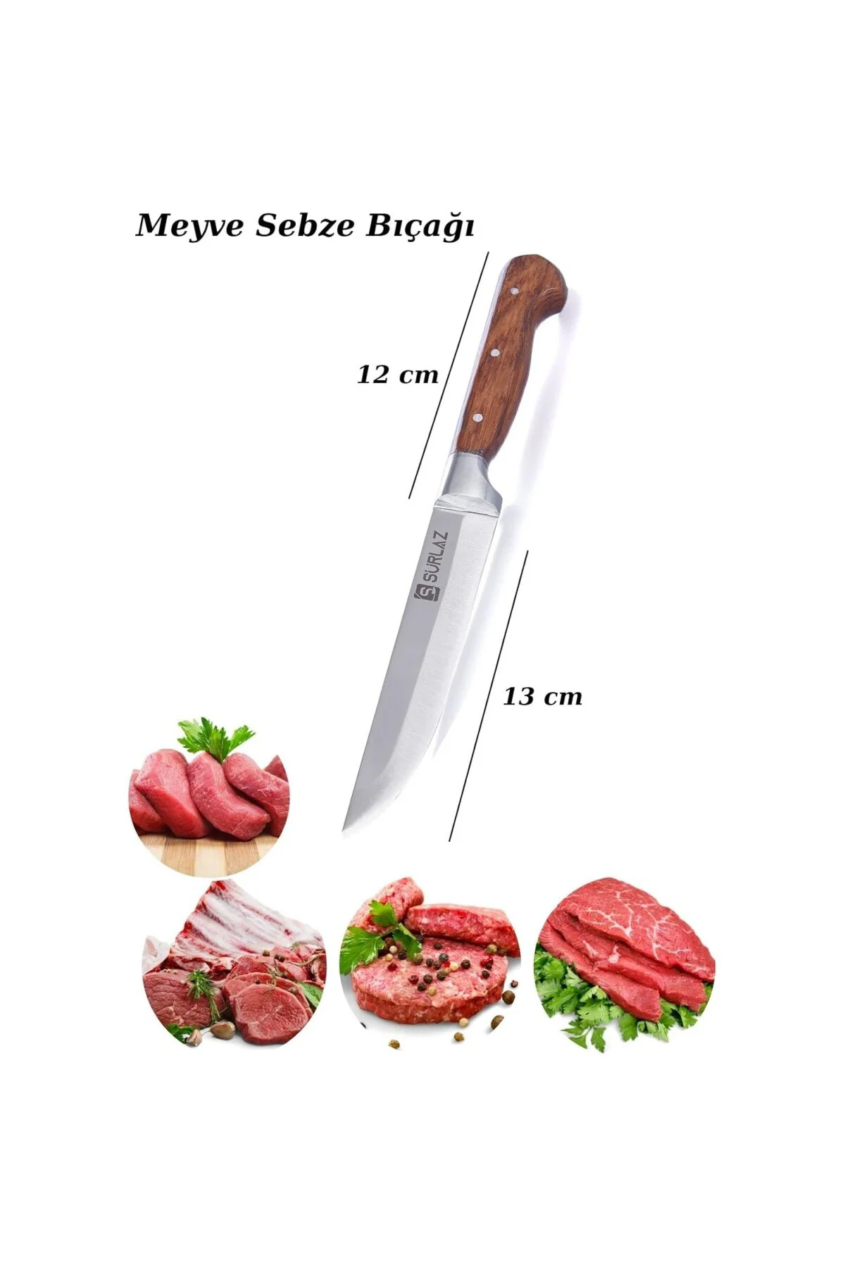 Handmade Kasap Kurban Serisi Bıçak Seti Et Sebze Yüzme Sıyırma Bı