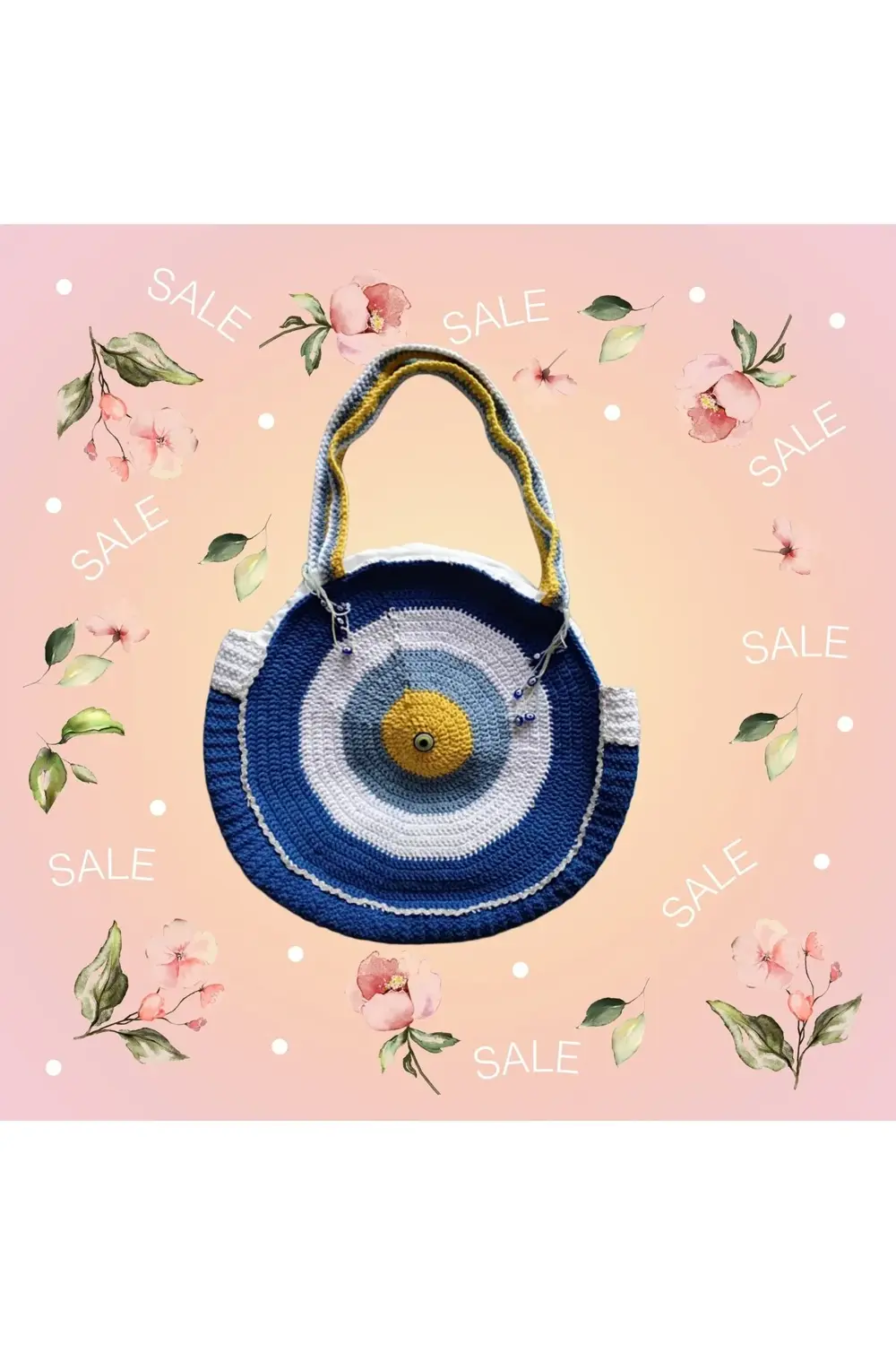 Handmade örme nazar boncuklu çanta Handmade örme nazar boncuklu çanta