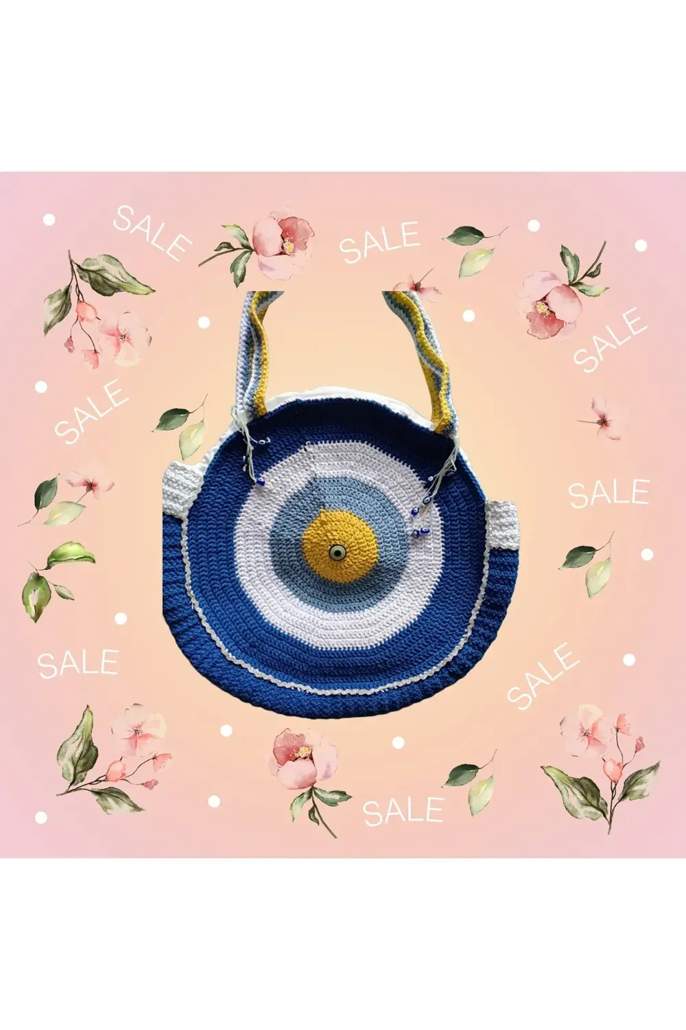 Handmade örme nazar boncuklu çanta Handmade örme nazar boncuklu çanta