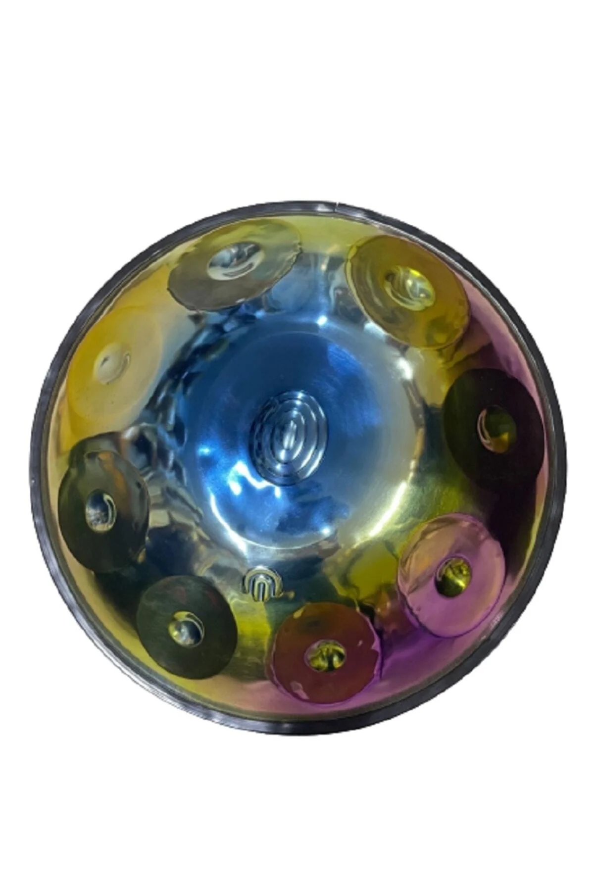Hang Drum, Handpan Space Drum Nitrided Parlak 7 Renk Steel Drum 9 Tonlu 22 Inç Hang Drum, Handpan Space Drum Nitrided Parlak 7 Renk Steel Drum 9 Tonlu 22 Inç