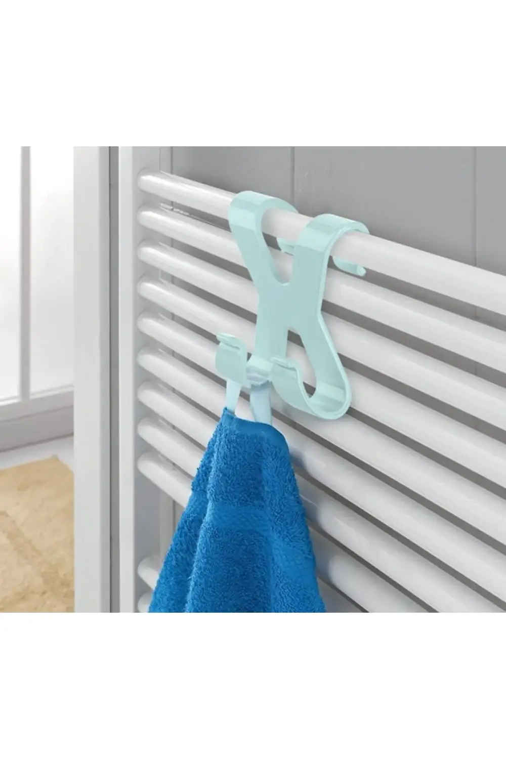 ® Hang it Pratik Kolay Taşımabilir Havlupan 2 Kancalı Banyo Askıs