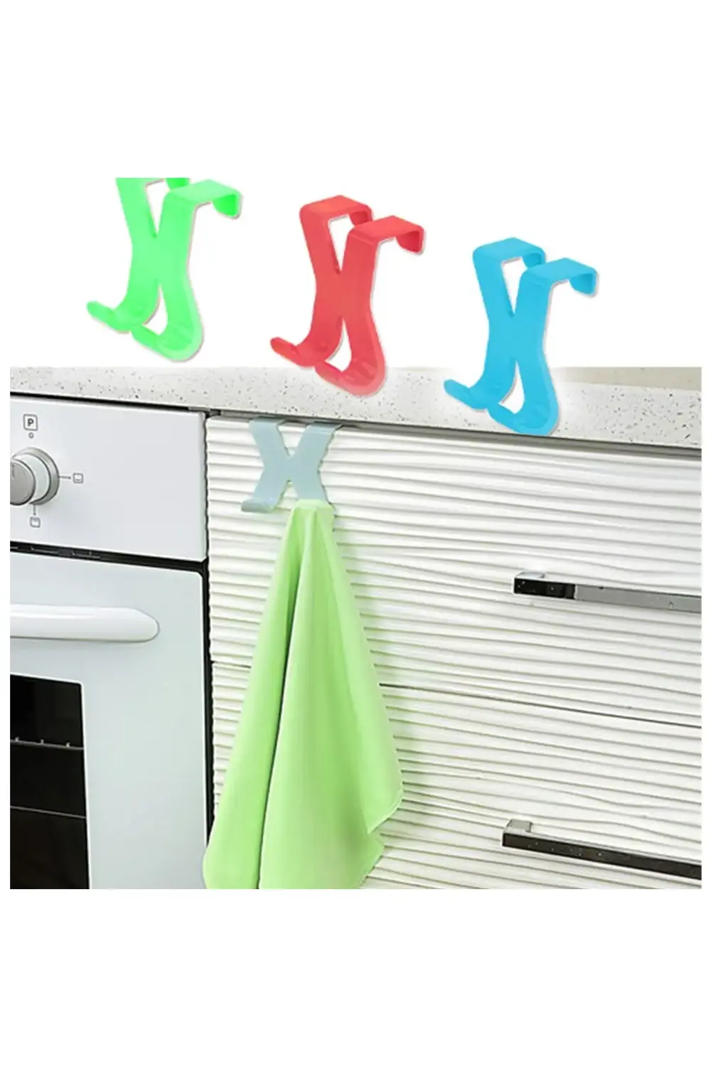 ® Hang it Pratik Kolay Taşımabilir Havlupan 2 Kancalı Banyo Askıs
