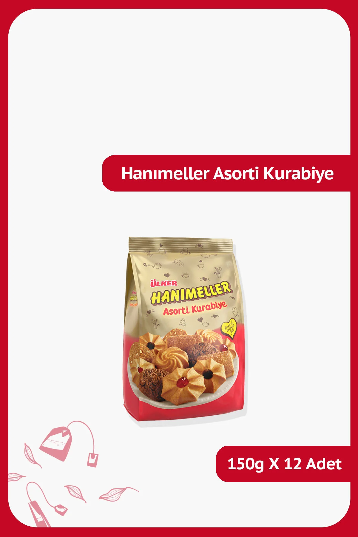 HANIMELLER Asorti Karışık Poşet Bisküvi - 150 gram - 12 Adet