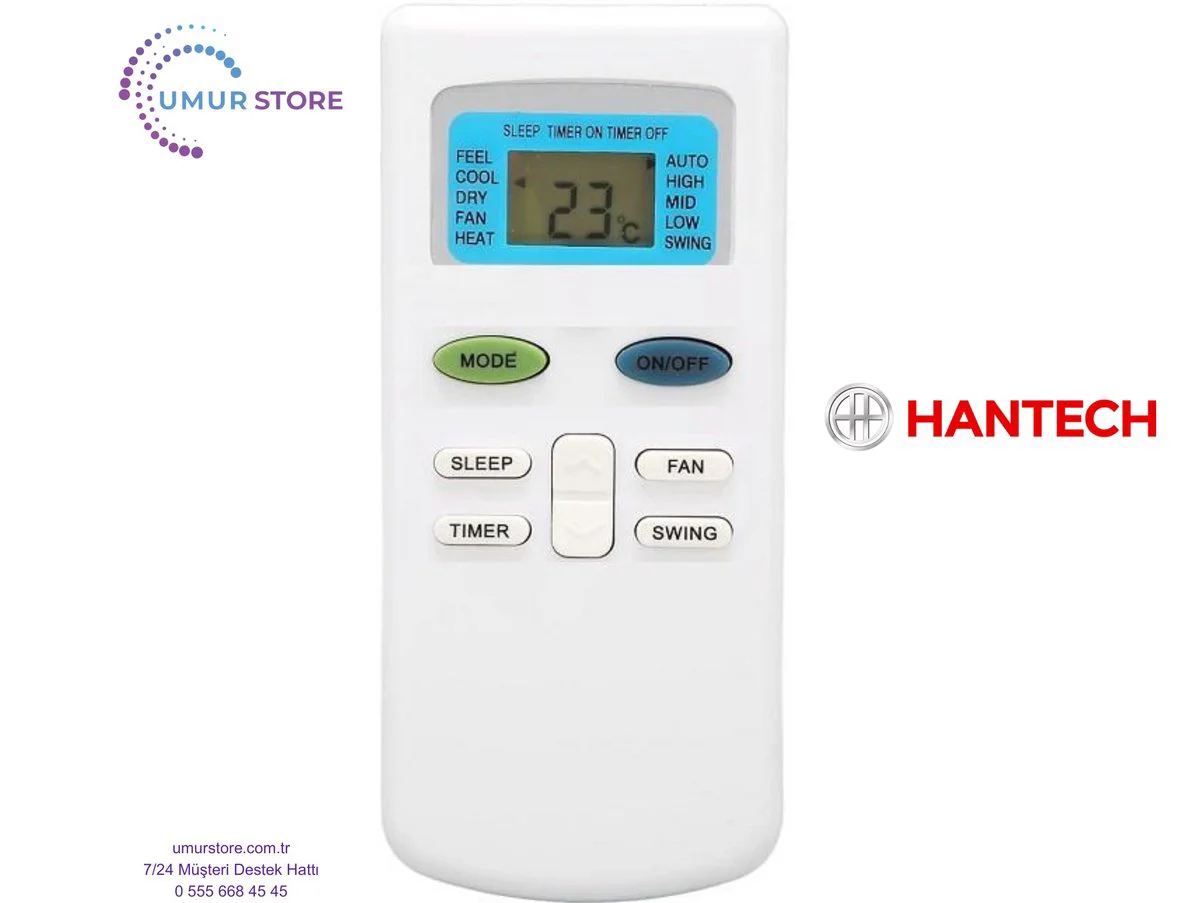Hantech HNT-BN18VMCL/S91 Uyumlu Klima Kumandası Hantech HNT-BN18VMCL/S91 Uyumlu Klima Kumandası