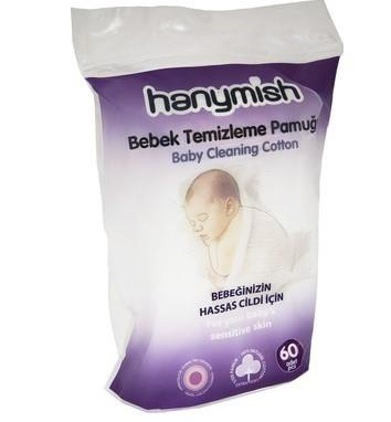 Hanymish Hanymish Bebek Temizleme Pamuğu 60 Adet