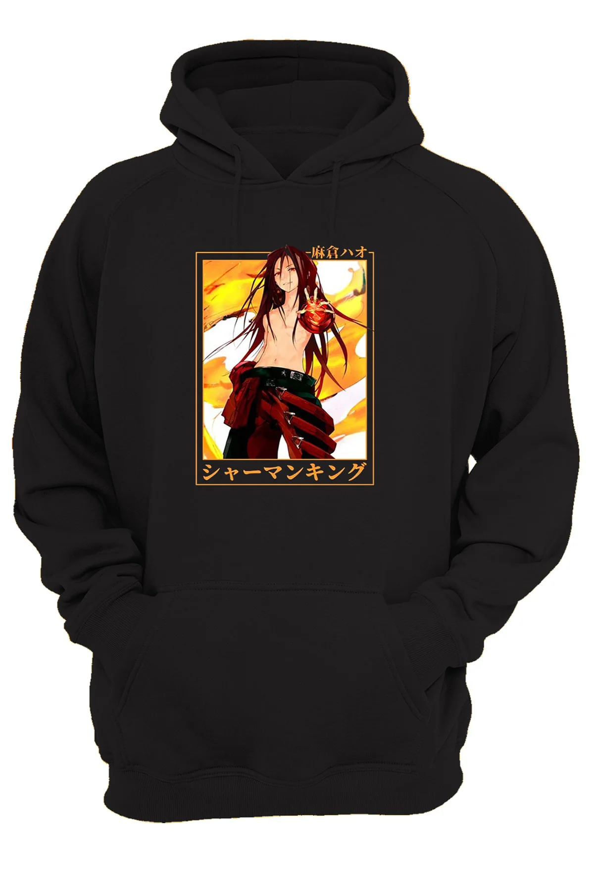 Hao Asakura Ön Baskılı, %100 Pamuk, 3 Ipl. Şardonlu, Içi Tamamen Polar, Çok Kalın Hoodie