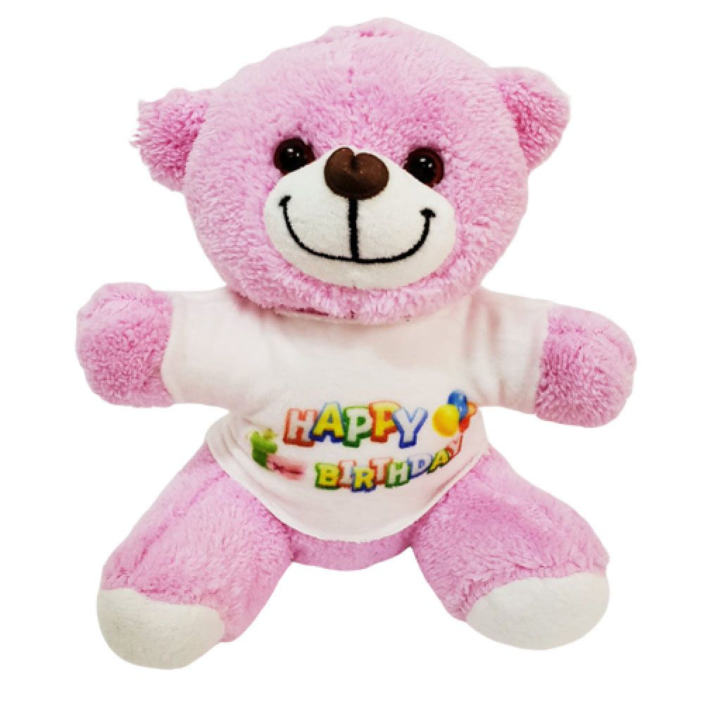 Evimdeyokyok Happy Birthday Tişörtlü Ayıcık Tdrtr