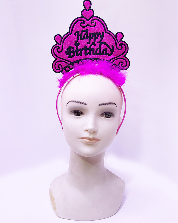 Happy Birthday Neon Fuşya Renk Doğum Günü Tacı 24x15 cm Happy Birthday Neon Fuşya Renk Doğum Günü Tacı 24x15 cm