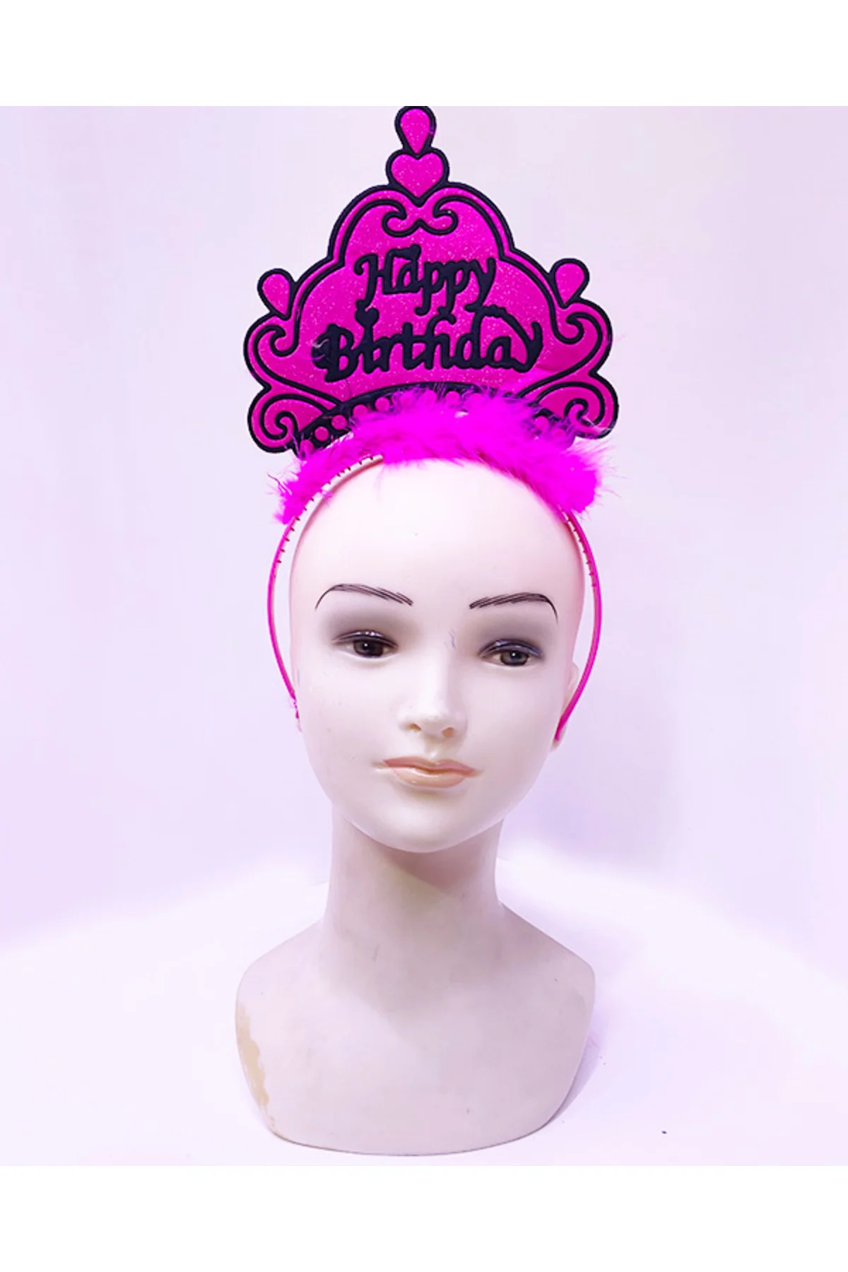 Happy Birthday Neon Fuşya Renk Doğum Günü Tacı 24x15 cm GO5060428 Happy Birthday Neon Fuşya Renk Doğum Günü Tacı 24x15 cm GO5060428