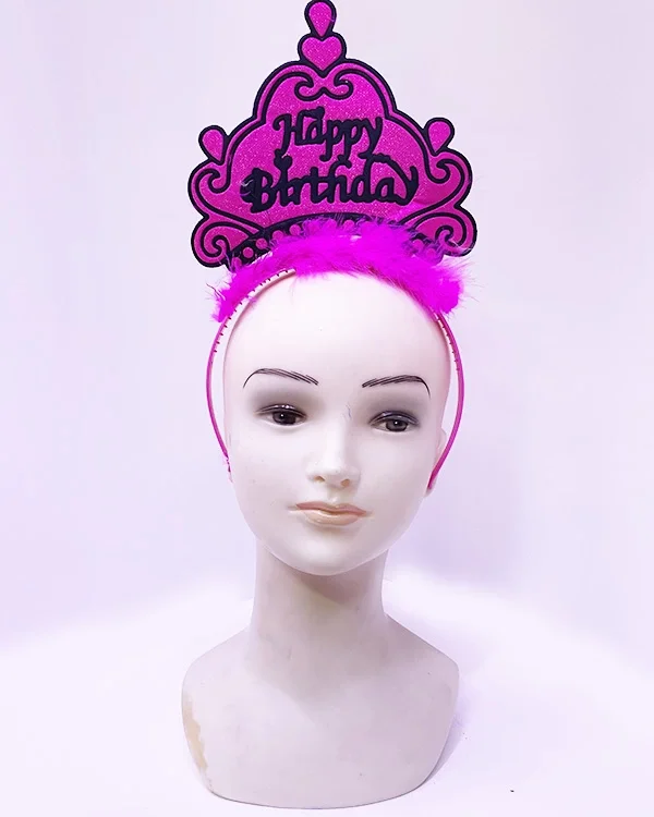 Happy Birthday Neon Fuşya Renk Doğum Günü Tacı 24x15 cm Fiyatı, Yorumları ve Özellikleri