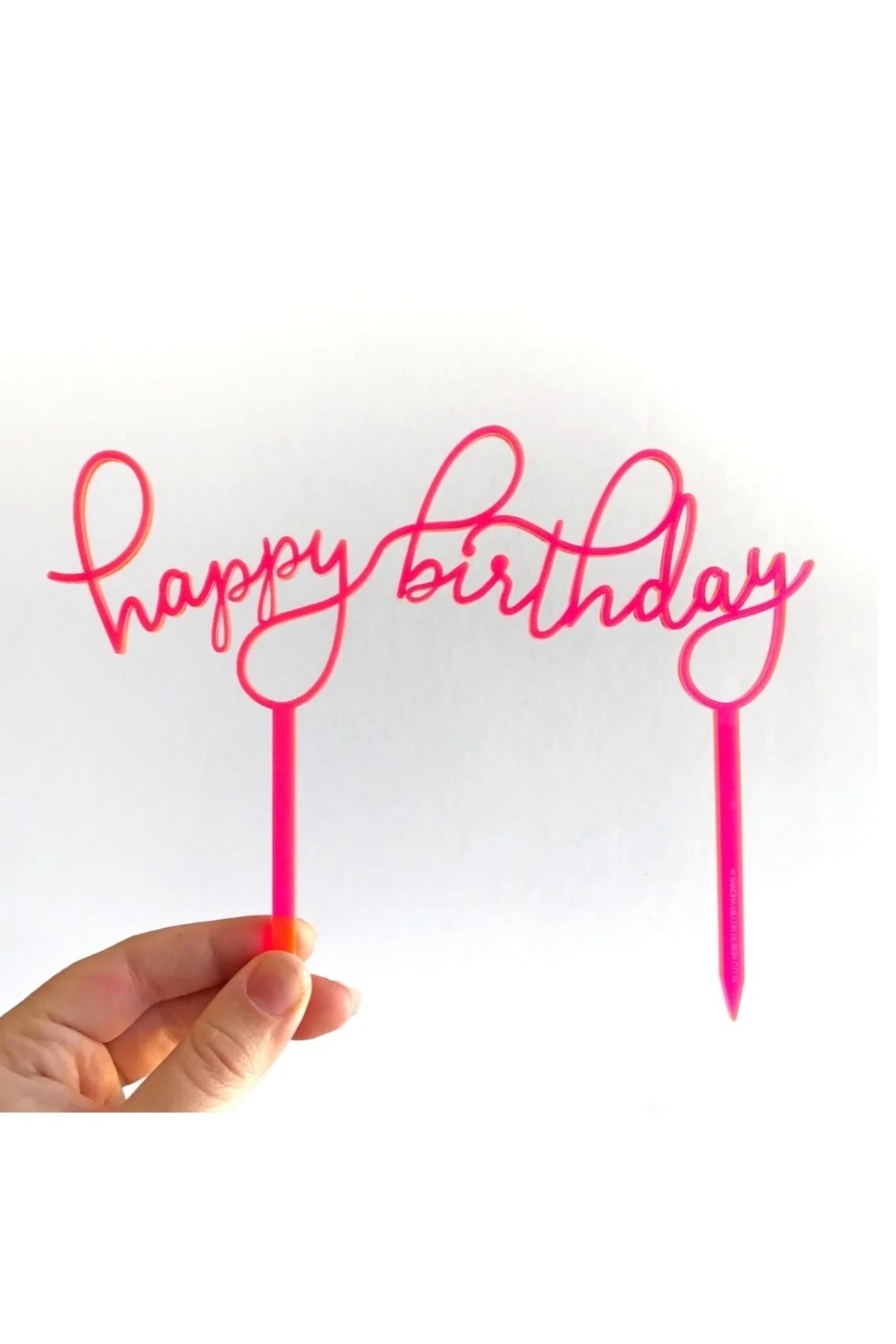 Happy Birthday Tekrar Kullanılabilir Pasta Süsü Pasta Kürdanı