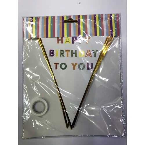Happy Birthday To You Flama Bayrak Süsü
