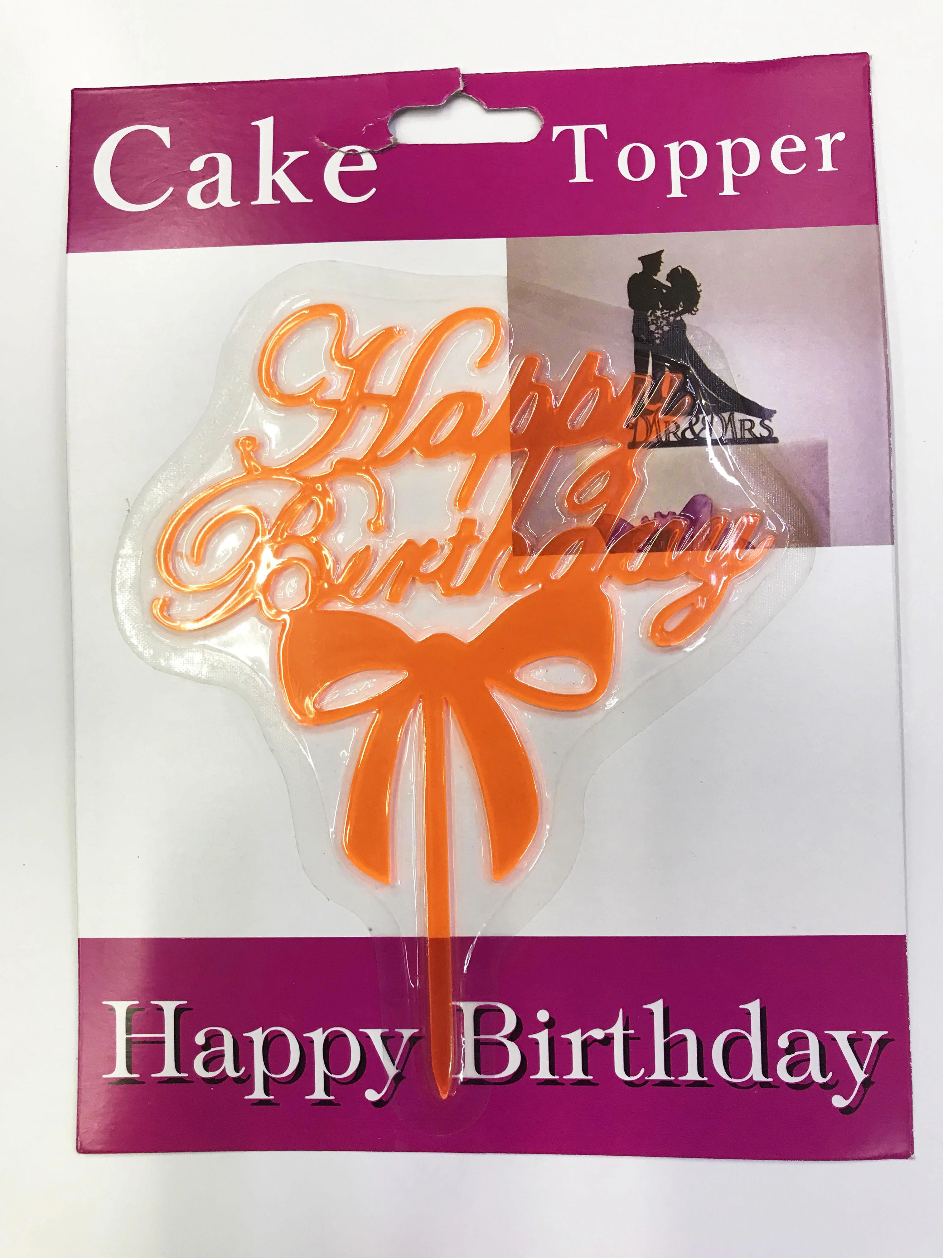 Happy Birthday Yazılı Fiyonklu Pasta Kek Çubuğu Tcu Renk