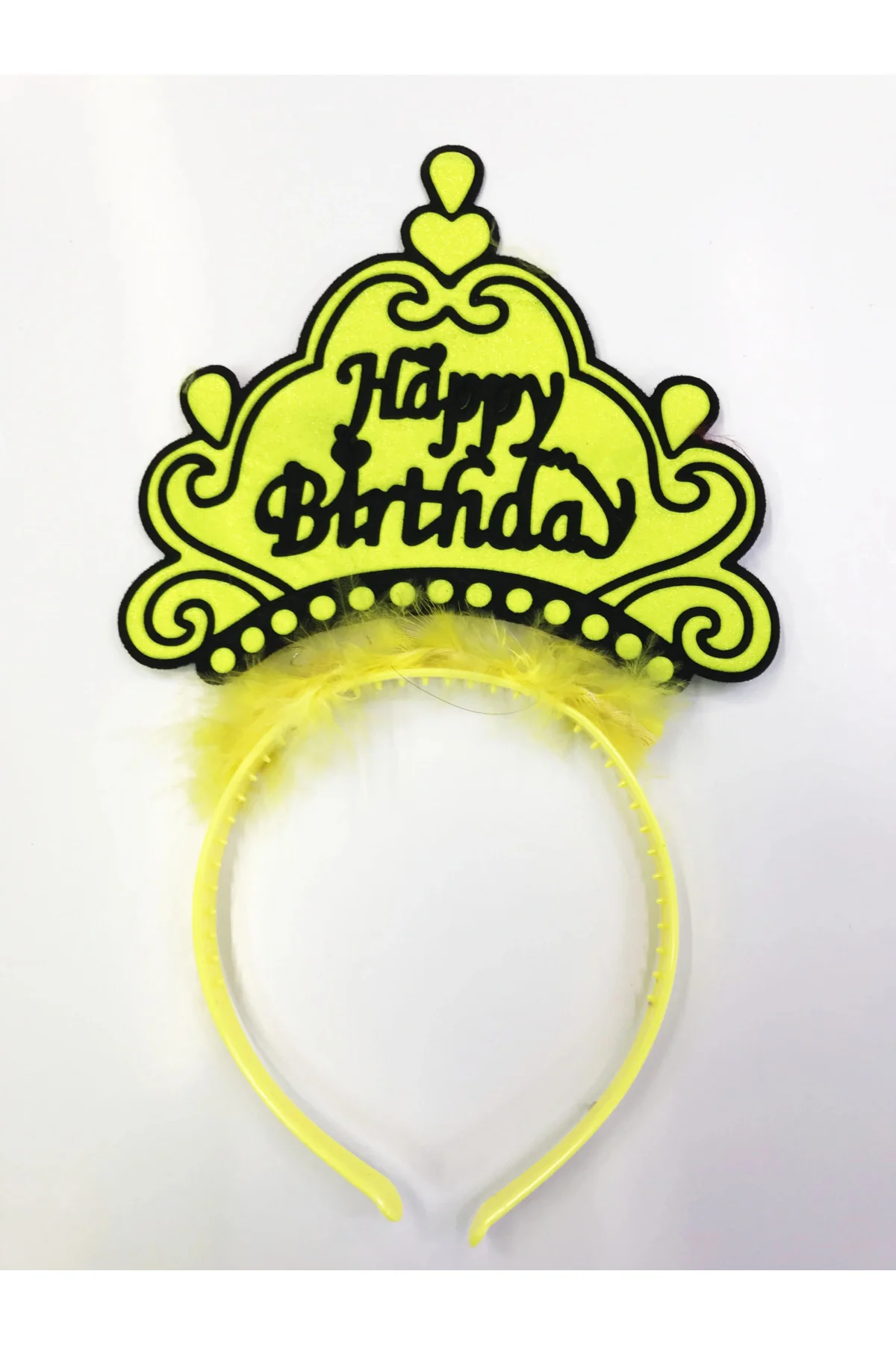 Happy Birthday Yazılı Neon Renk Taç 12 Adet Happy Birthday Yazılı Neon Renk Taç 12 Adet - Görsel 3
