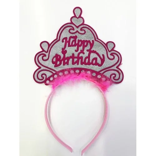 Happy Birthday Yazılı Neon Renk Taç 12 Adet Happy Birthday Yazılı Neon Renk Taç 12 Adet