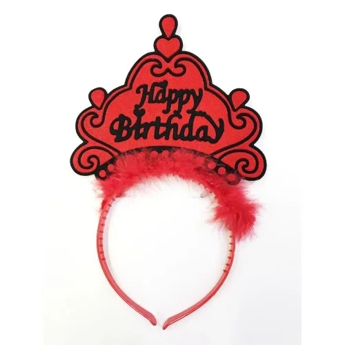 Happy Birthday Yazılı Neon Renk Taç 12 Adet Happy Birthday Yazılı Neon Renk Taç 12 Adet