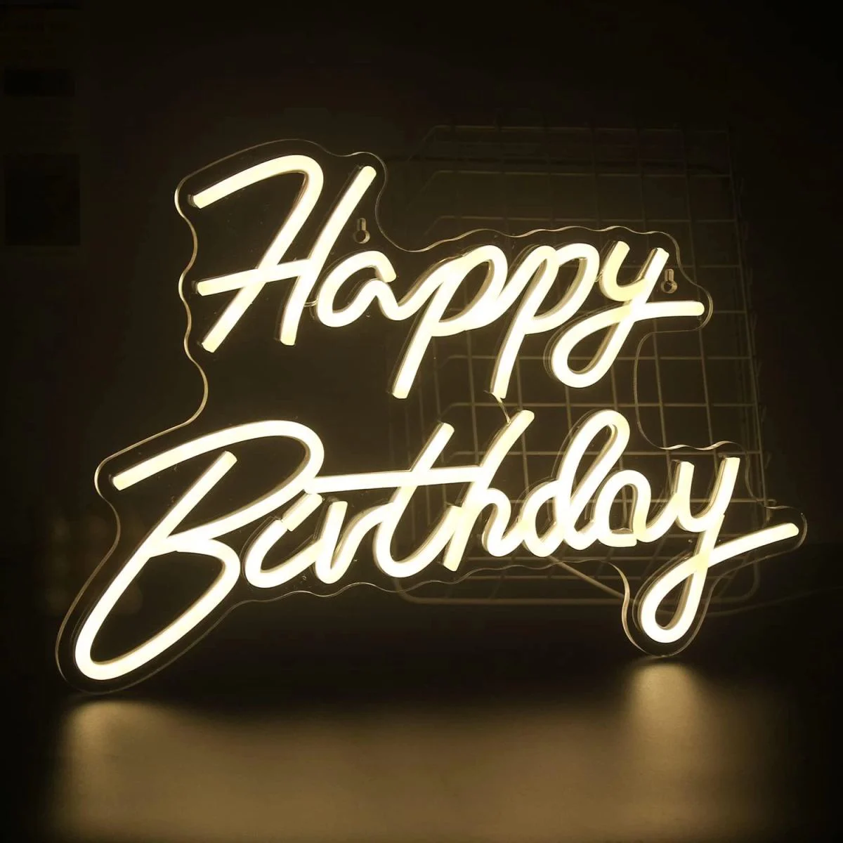 Happy Birthday Yazılı Neon Led Işıklı Dekorasyon - Doğum Günü Partisi Aydınlatma (44.4*34cm) Fiyatı, Yorumları ve Özellikleri