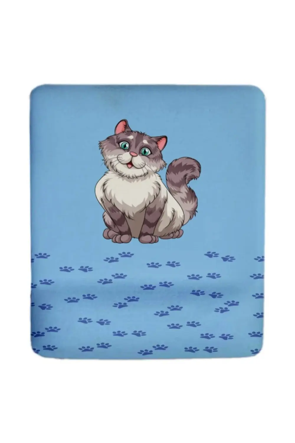 Happy Cat Blue Bilek Destekli Mouse Pad