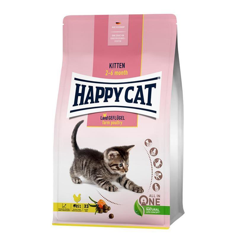Happy Cat Kitten 2-6 Ay Tavuklu Yavru Kedi Maması 4 Kg Happy Cat Kitten 2-6 Ay Tavuklu Yavru Kedi Maması 4 Kg