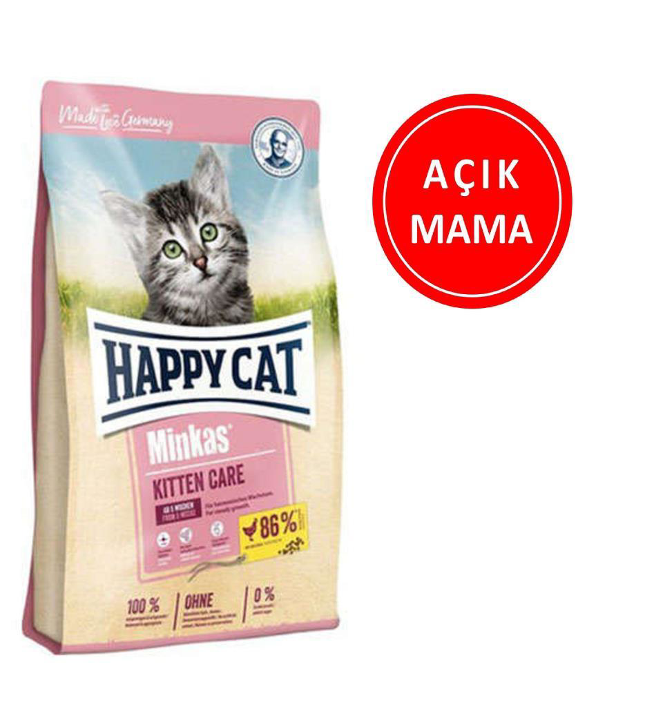 Happy Cat Minkas Kitten Yavru Kedi Maması 1 kg AÇIK Happy Cat Minkas Kitten Yavru Kedi Maması 1 kg AÇIK